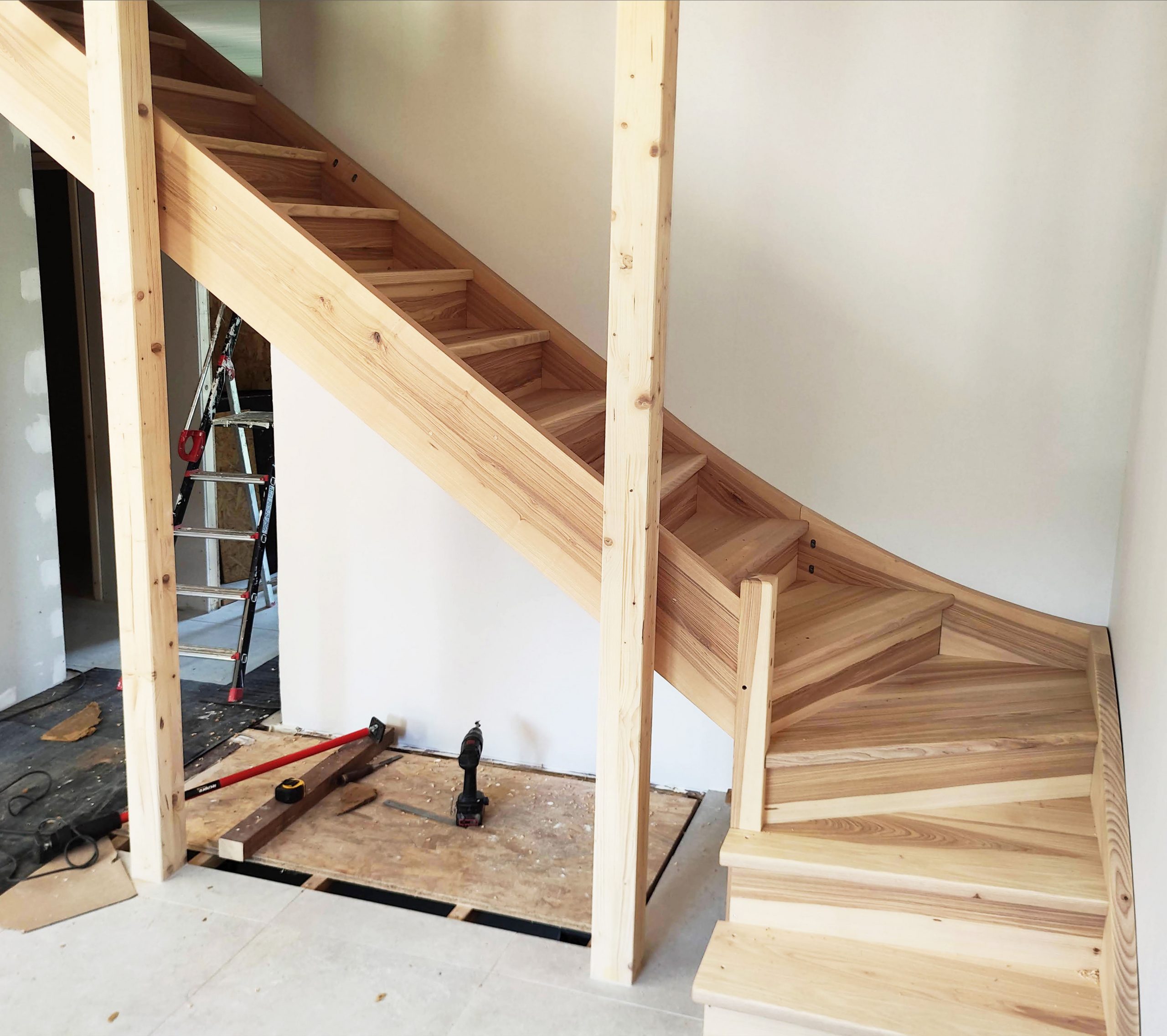 escalier_quart tournant_contre-marches